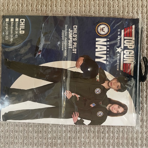 Top Gun Maverick Pilots Jumpsuit Costume size Large - Picture 2 of 11